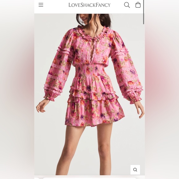 NWT Love Shack Fancy Clarkie Mini Dress